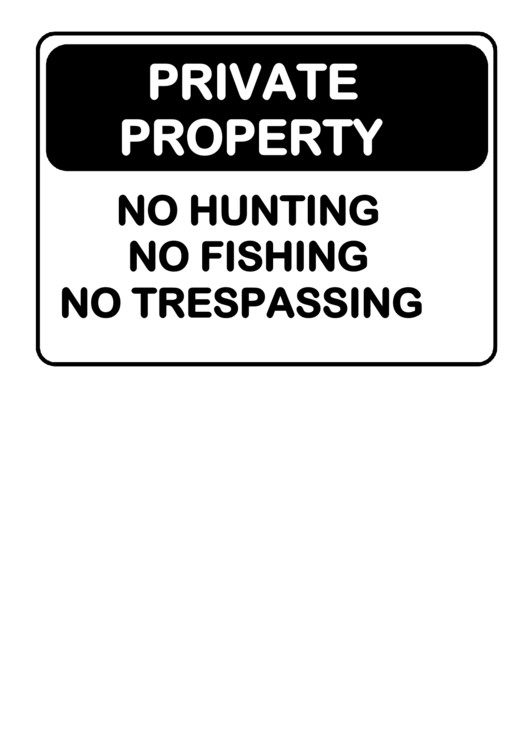 Restricted No Hunting Fishing Trespassing Printable pdf