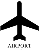 Airport With Caption Sign