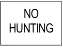 No Hunting Sign Template