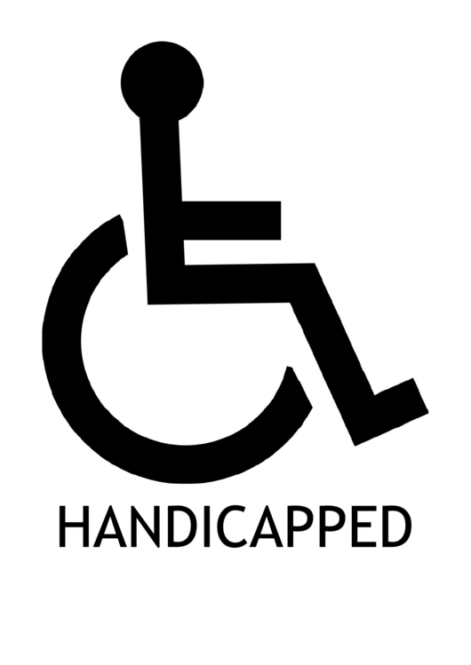 Handicapped Sign Template