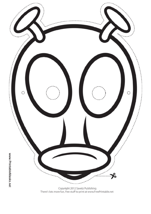 Alien Antenna Outline Mask Template