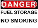Danger - Fuel Storage