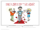 Employee Of The Hour Certificate