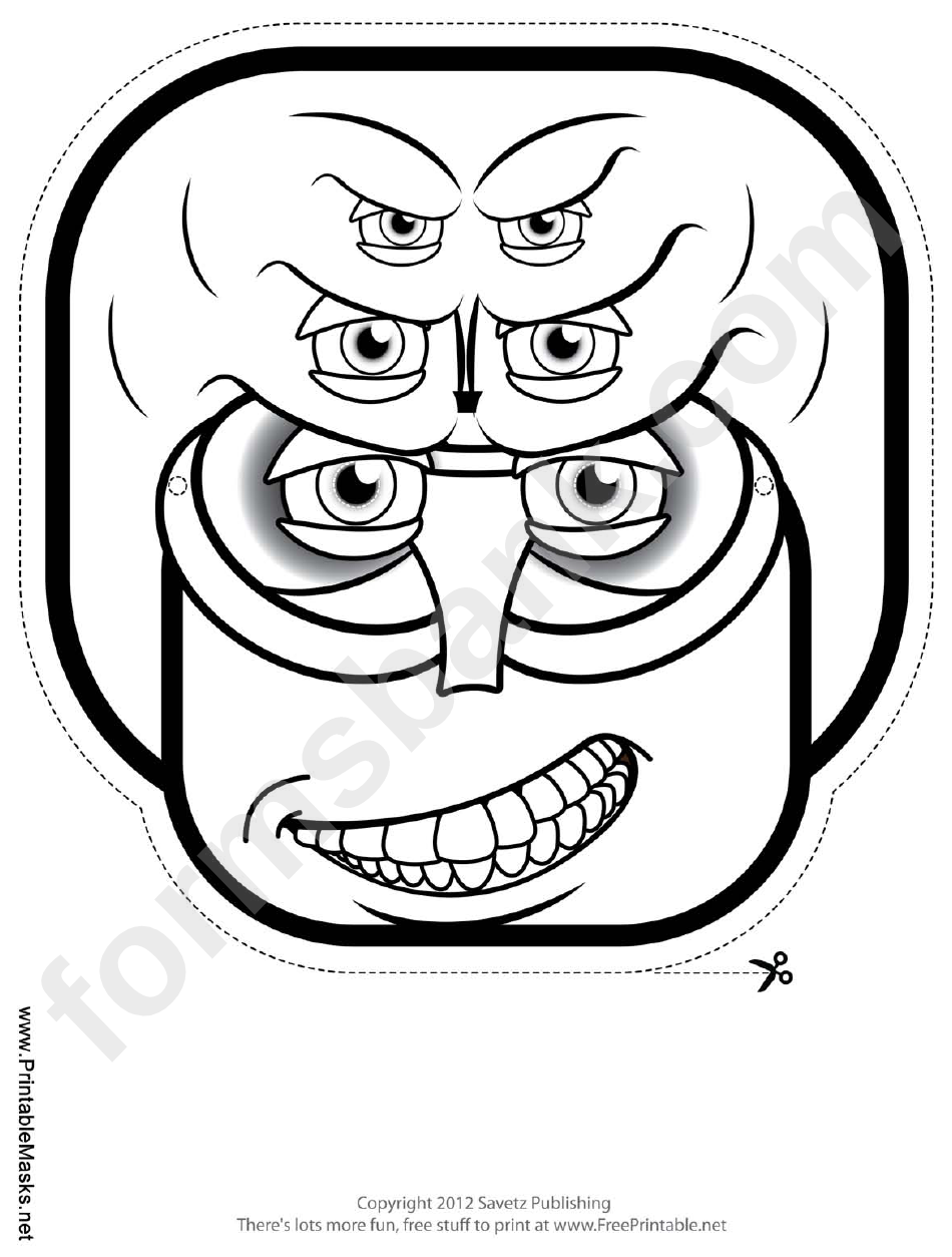 Creature Square Outline Mask Template