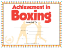 Boxing Certificate