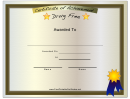 Drug Free Certificate Template