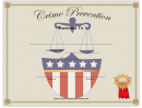 Crime Prevention Award Certificate Template