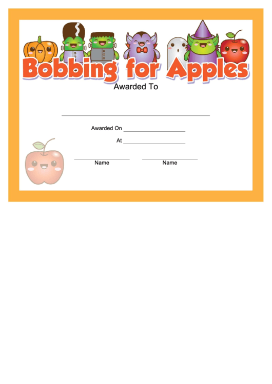 Halloween Bobbing For Apples