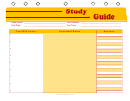 Study Guide Planner Template - Red And Orange