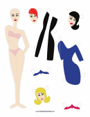 Paper Doll With Dresses
