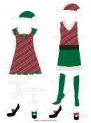 Paper Doll Irish Clothes