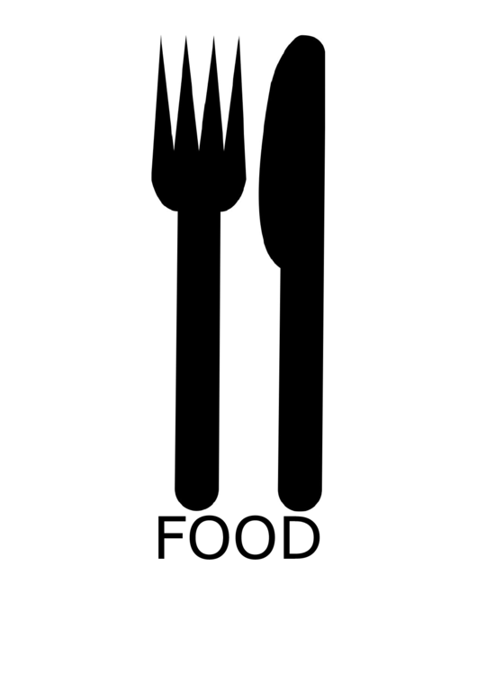 Food With Caption Sign Printable pdf