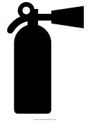 Fire Extinguisher Sign Template