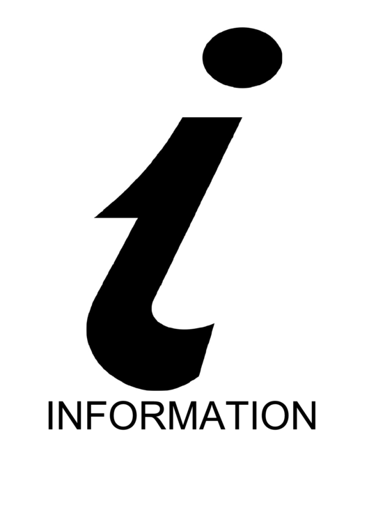 Information With Caption Sign Printable pdf