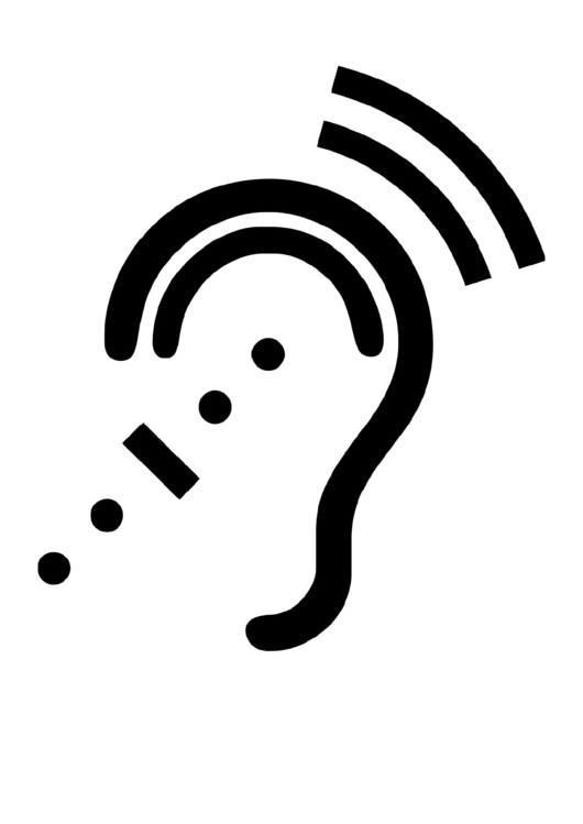 Assistive Listening System Sign Printable pdf