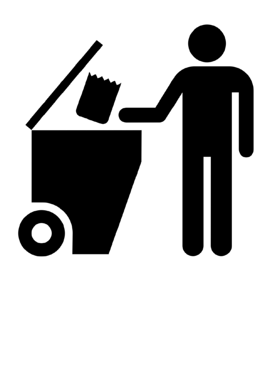 Trash In Its Place Sign Printable pdf