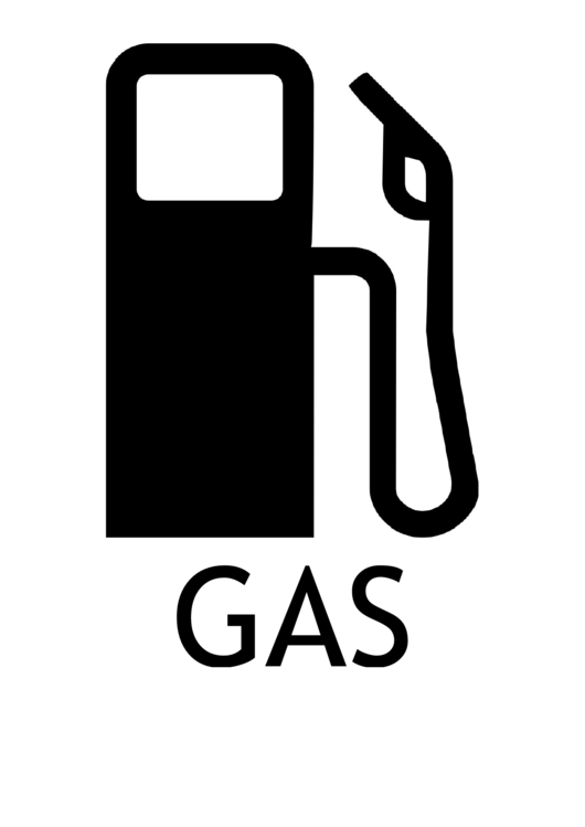Gas With Caption Sign Printable pdf