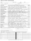 Medical History Questionnaire