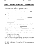 Solutions Solvation And Reading A Solubility Curve Worksheet Template