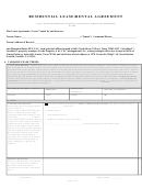 Residential Lease/rental Agreement Form