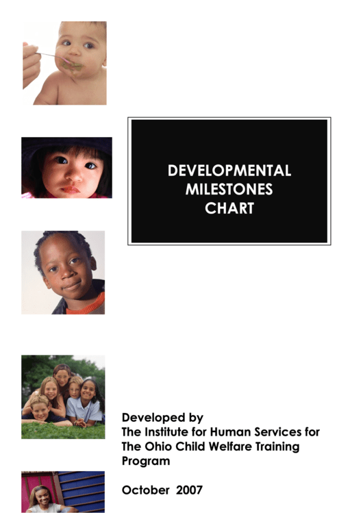 Developmental Milestones Chart Printable pdf