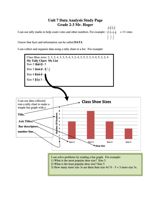 Data Analysis Worksheet Printable pdf