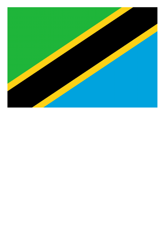 Tanzania Flag Template printable pdf download
