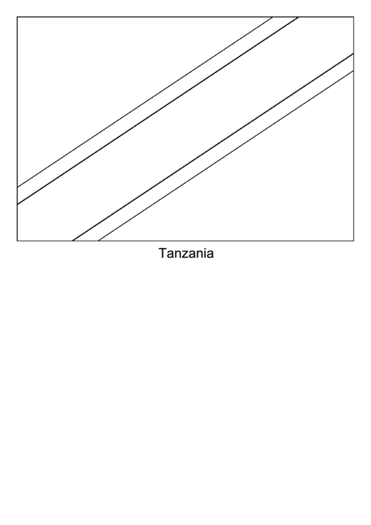 Tanzania Flag Template Printable pdf