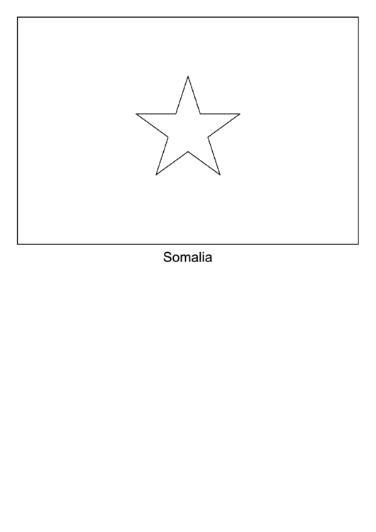 Somalia Flag Template Printable pdf