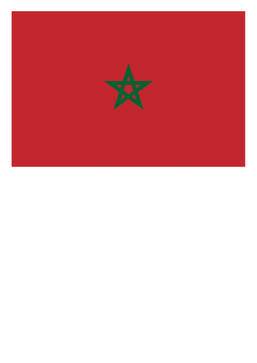 Morocco Flag Template