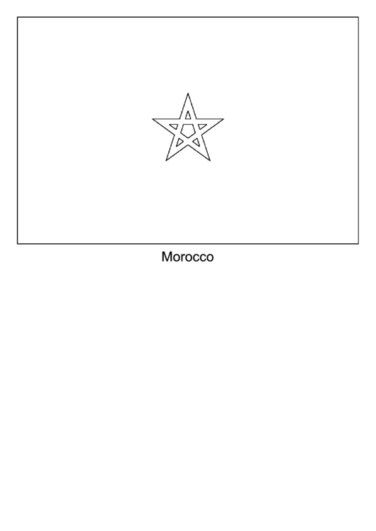 Morocco Flag Template