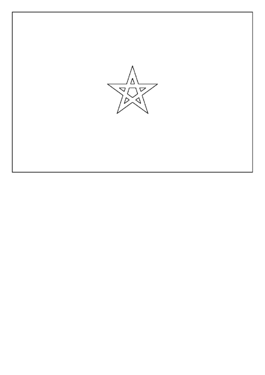 Morocco Flag Template Printable pdf