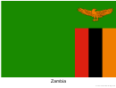 Zambia Flag Template