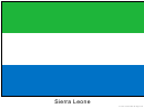 Sierra Leone Flag Template