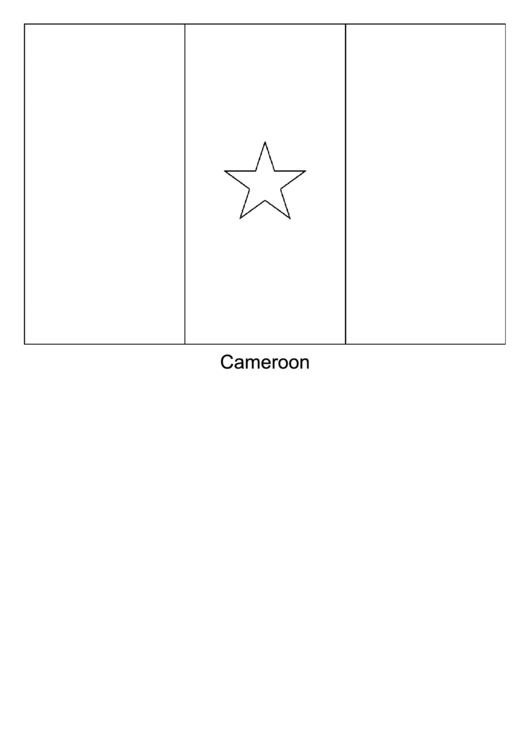 Cameroon Flag Template Printable pdf