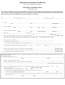 Residency Classification Application - University Of Northern Iowa