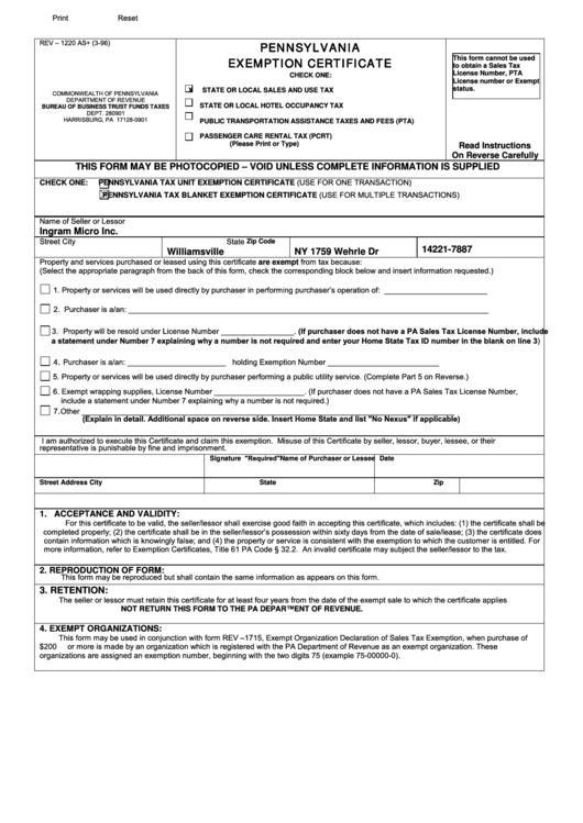 Free Printable Pa State Tax Forms Printable Forms Free Online