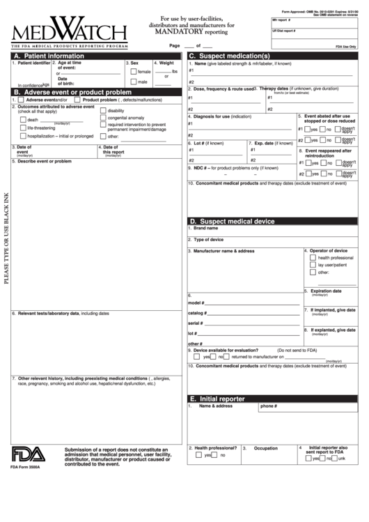 Mandatory Form Printable pdf