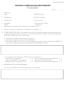 Position Classification Questionnaire