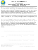 Hospitality Account Application Form - The City Of Myrtle Beach