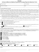Georgia Uninsured Motorist/medical Payments Coverage Rejection/selection Form