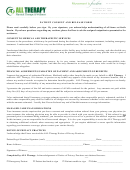 Patient Consent And Release Form - All Therapy