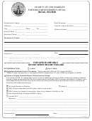 Initial Administrative Review Form