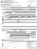 Certificate Request Form