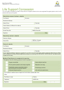 Life Support Concession Application Form State Revenue Office