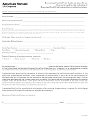 Recurring Credit Card Authorization Form