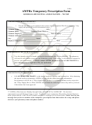 Awprx Temporary Prescription Form - Calhoun City Schools