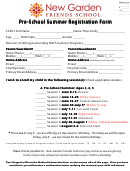 Preschool Summer School Summer School Summer Registration