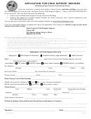 Application For Child Support Services