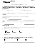 Volunteer Services Reference Form